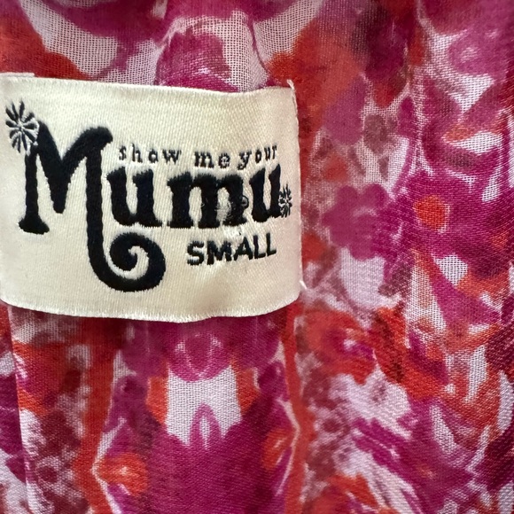 Show Me Your Mumu Womens S Romper Rosarita OFF-THE-SHOULDER Pomegranate … - Picture 4 of 10